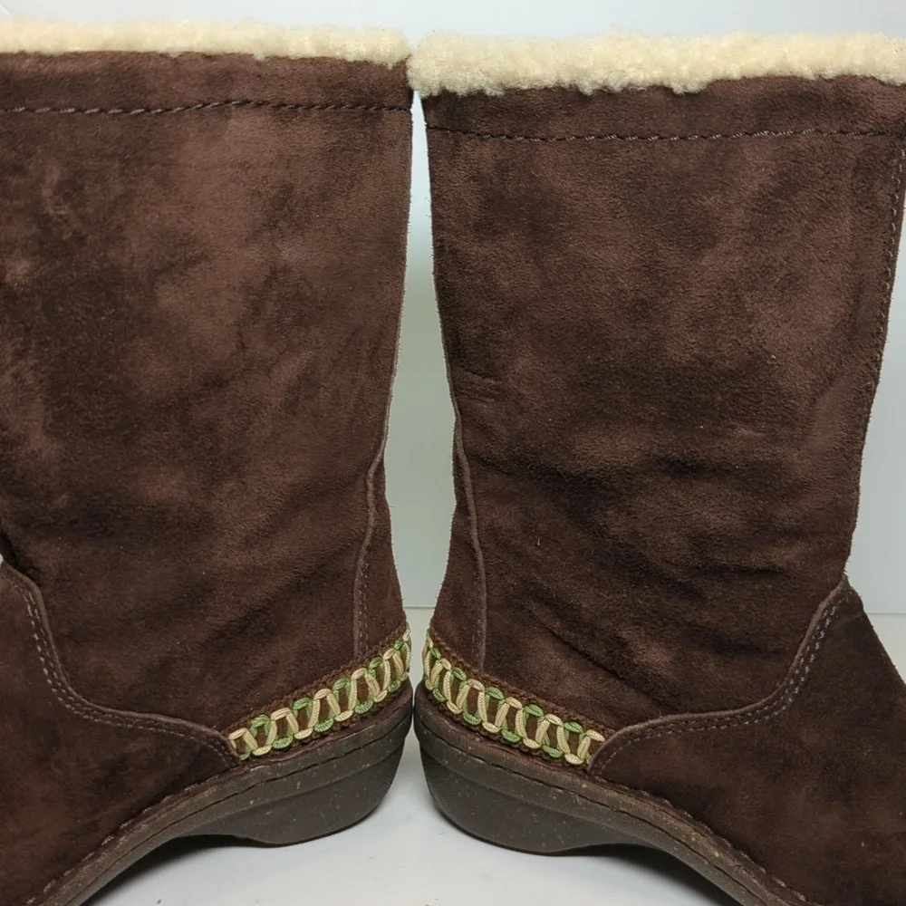 UGG Australia Kona Brown sheepskin winter boots womans size 6 EU 37
